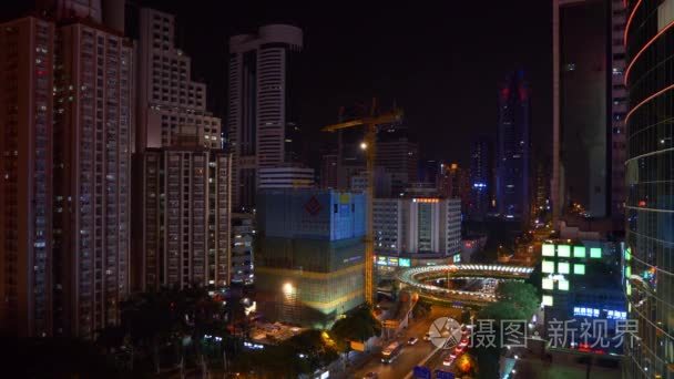 中国夜景照亮深圳城市风貌