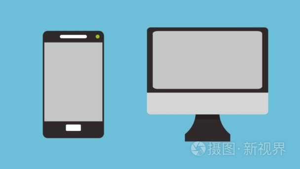 从智能手机高清动画网上购物短视频