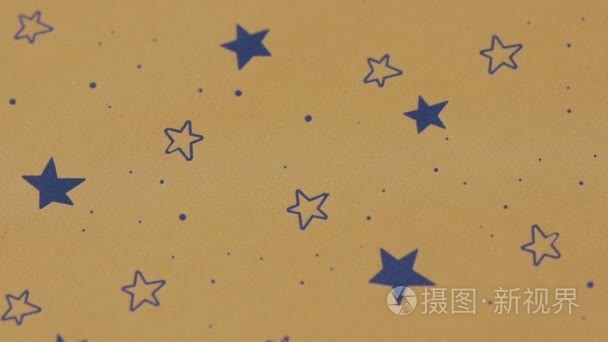 蓝色星空中微妙的浪漫背景视频