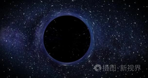 黑洞引力奇异性横跨宇宙移动视频