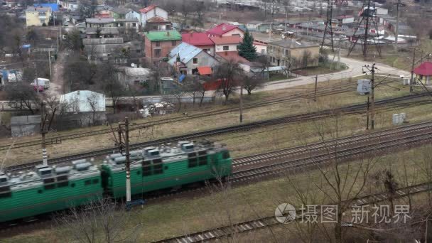 铁路火车货车铁路视频