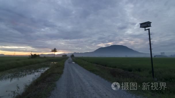 Timelapse 阳光透过浓云弥漫