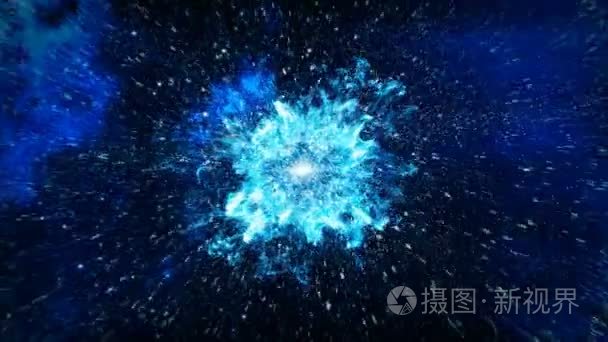 太空中的大爆炸宇宙的诞生视频