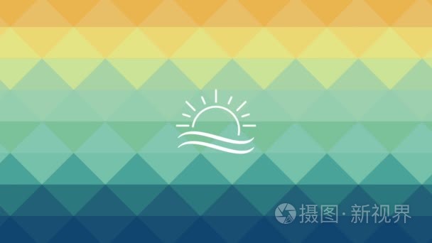 海滩和太阳符号高清定义