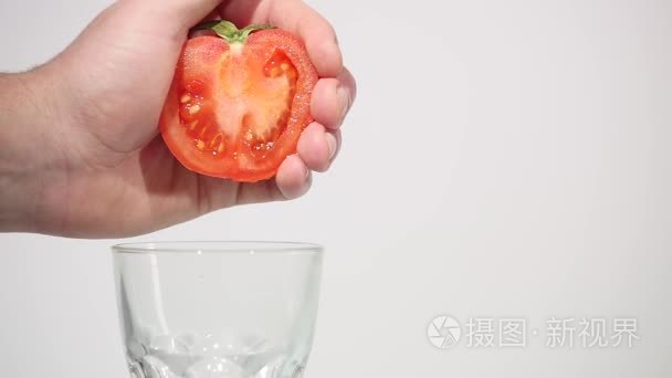 手榨番茄汁视频