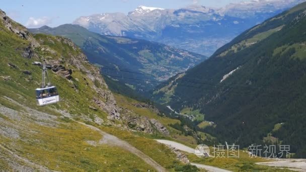 敬畏鼓舞人心的瑞士高山全景视频