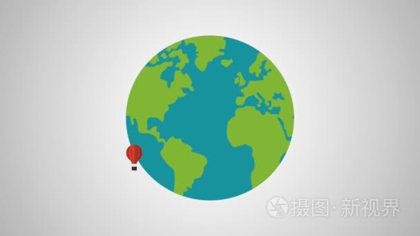 世界各地的热气球高清定义视频