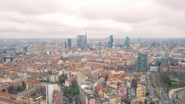 米兰的城市风貌视频