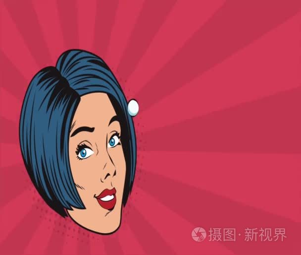 流行艺术女性与时尚高清动画视频