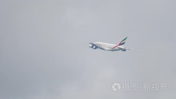 阿联酋空中客车 A380 出发