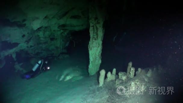 尤卡坦半岛水下洞穴视频