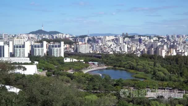 城市景观的首尔视频
