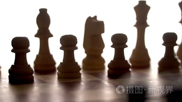 棋宏前游戏特写棋盘视频