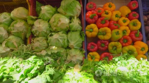 蔬菜市场陈列精美视频