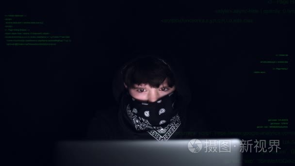 黑暗中的罪犯黑客视频