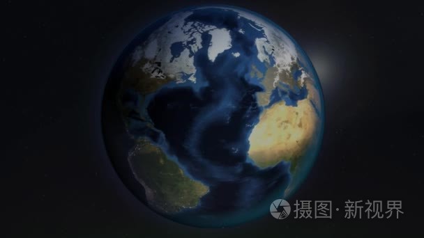 地球地球仪海战壕视频