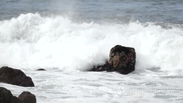 海浪海水浪花海浪视频