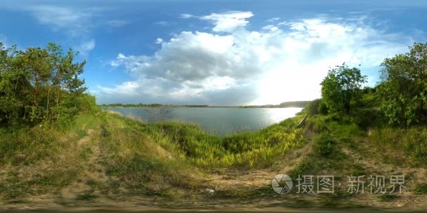 360 vr 湖全景4k