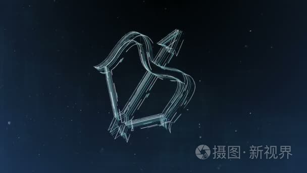 黄道带星座射手和美丽的背景, 介绍, 视频介绍, 星座, 电影, 过渡, 标题和更