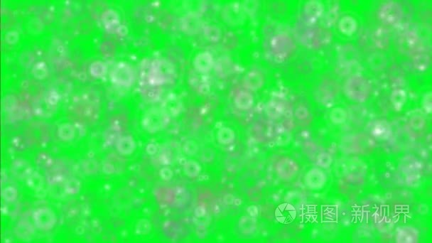 绿色屏幕上的细菌细胞视频