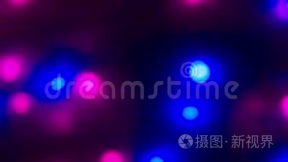 柔和的焦点闪烁派对夜灯