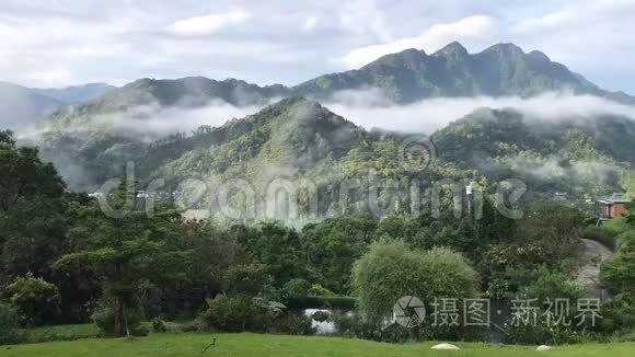 雨后美丽的风景视频