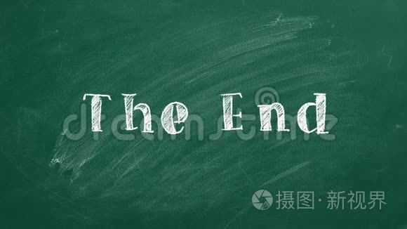 背景板结束视频素材