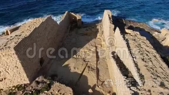 马耳他岛上的古遗址视频