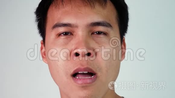 男人疲惫视频素材
