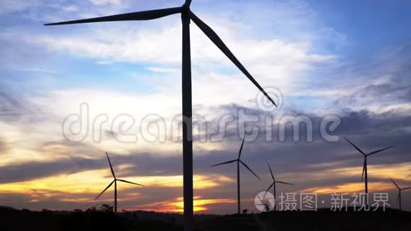 泰国风力发电厂视频