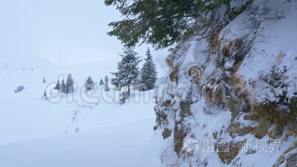 冬天的童话雪景视频