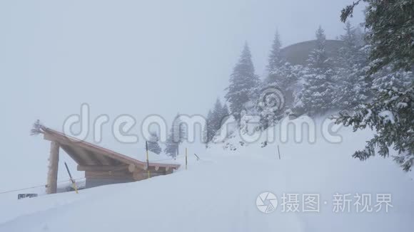 冬天的童话雪景视频