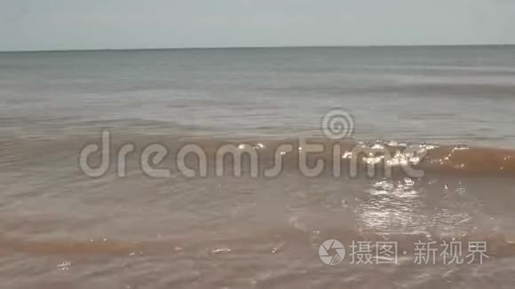 阿佐夫海岸的海浪，大自然