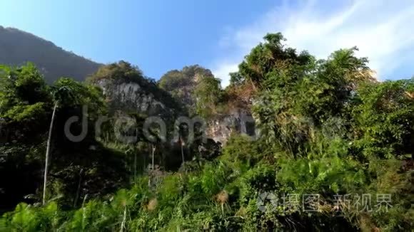 泰国高山和丛林的壮丽景色视频