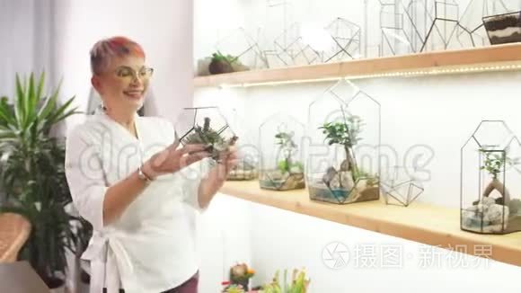 高级现代花妇护理胶囊植物