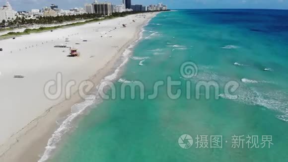 迈阿密南海岸无人驾驶飞机视频