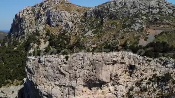 从鸟瞰美丽风景。 在马略卡的流行和风景如画的地方是米拉多埃斯科洛默的观点