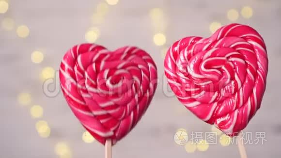 心形糖果视频素材