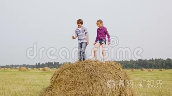 欢乐情侣青少年跳海叠田夏日视频