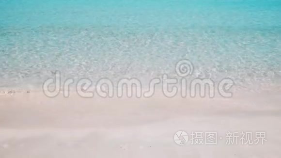 巴利阿里群岛森林透明海浪视频