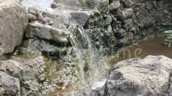 小型跌水及水流声音视频