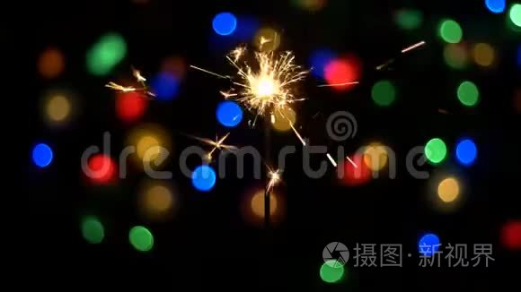 孟加拉闪耀生日圣诞节概念视频