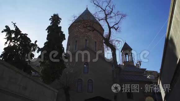 格鲁吉亚第比利斯圣乔治大教堂视频