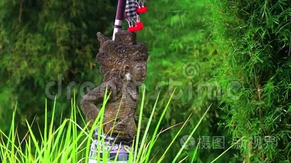 巴厘岛雕像印度教神和女神视频