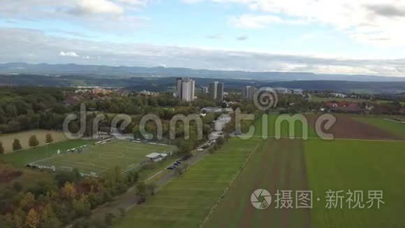 吐宾根的空中全景