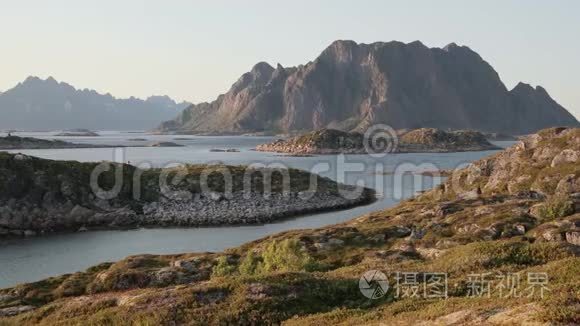 挪威峡湾山岩美景视频