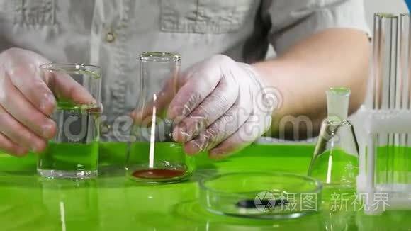 生物化学领域的科学视频视频