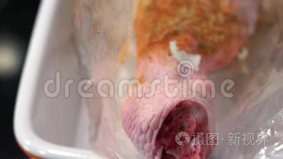 生土耳其与香料特写视频