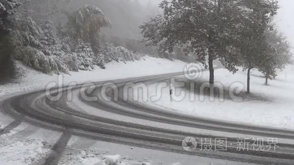 路转弯处的第一场雪视频