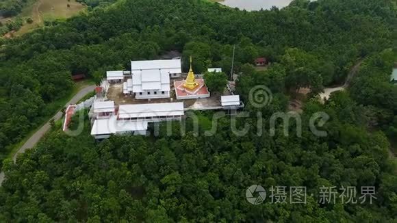 泰国飞神庙的空中展示视频